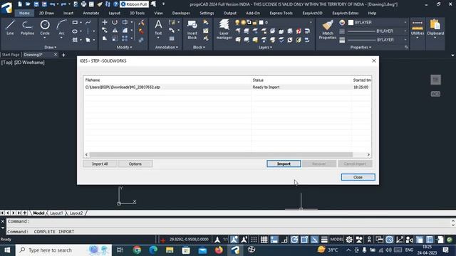 How to open .stp file in #ProgeCAD ?? смотреть онлайн