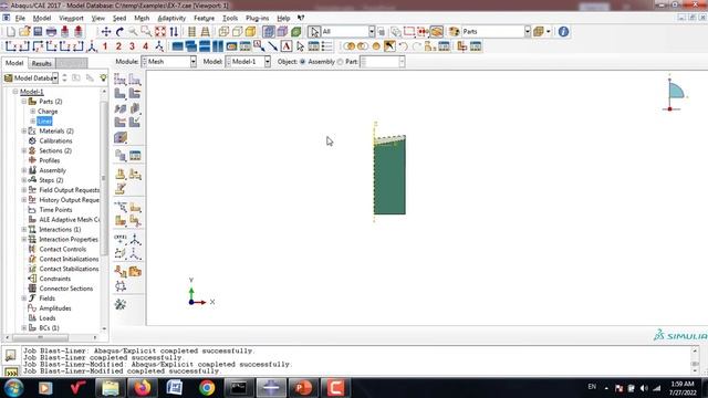 Explosion Simulation in ABAQUS - Simulation of Explosion in the Shaped Charge Warhead - Tutorial 7 смотреть онлайн
