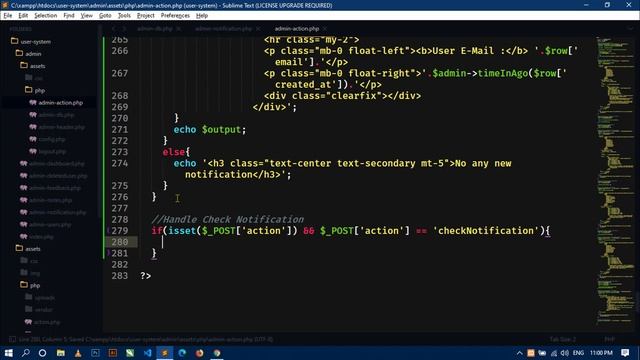 #29 User Management System With Admin Panel | Working On Notification System of Admin Panel смотреть онлайн