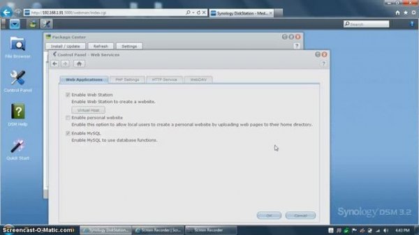 How to install phpMyAdmin on a Synology Diskstation