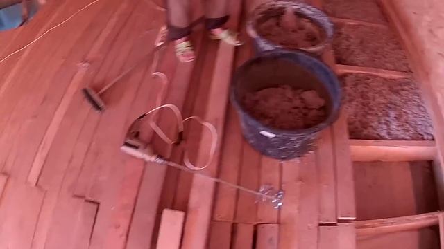 Эковата - утепление потолка своими руками смотреть онлайн