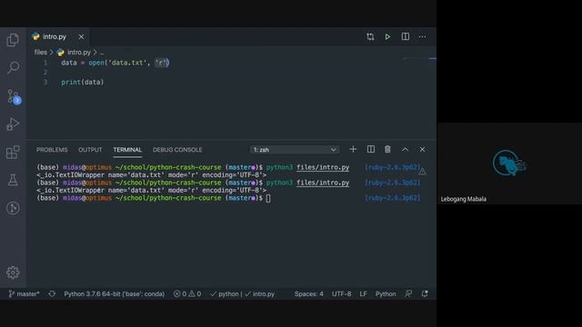 Python Crash Course: Lesson 8 - User Input and Files смотреть онлайн