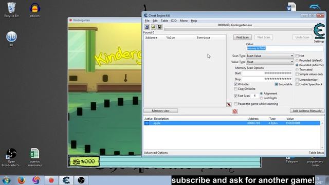 Kindergarten Infinite actions (apples) & money Cheat Engine Tmato смотреть онлайн
