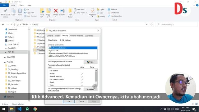 KESULITAN MENGHAPUS FOLDER ❓ Ini CARA MENDELETE Folder Access Denied di Windows 10 смотреть онлайн