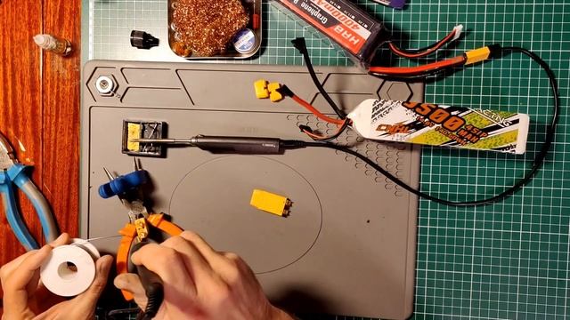 замена разъёма Lipo Xt90