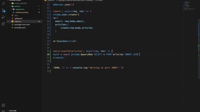 Executing raw queries in Prisma смотреть онлайн
