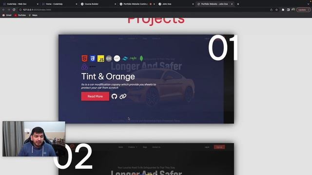 51 - Portfolio Website - Part 2 смотреть онлайн