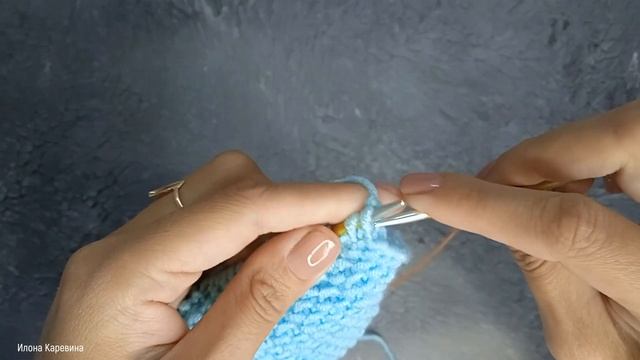 Как вязать жемчужный узор спицами смотреть онлайн