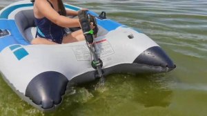 Надувная лодка с приводом от шуруповерта ?