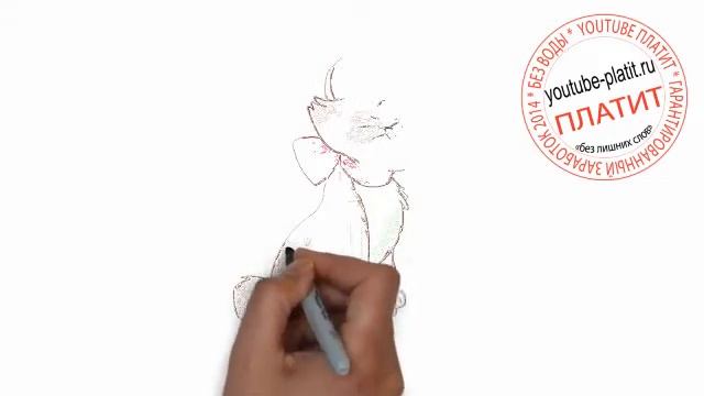 Как нарисовать кошку Как поэтапно карандашом нарисовать кошку ребенку за 22 секунды смотреть онлайн