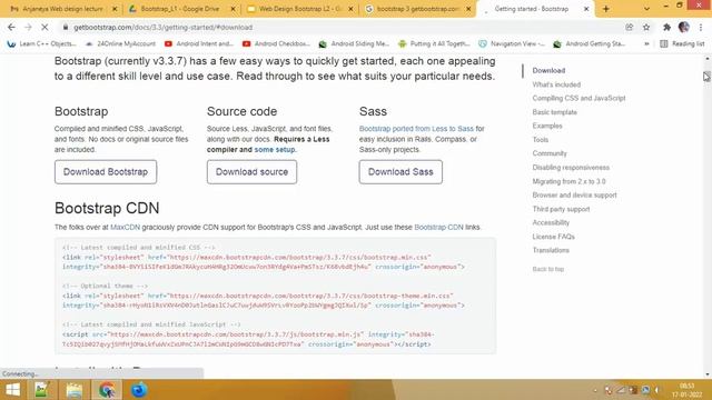 How To Use Bootstrap || CDN || Local |Tutorial & Examples | Web Gujarati #2(Part 1) Gujarati смотреть онлайн