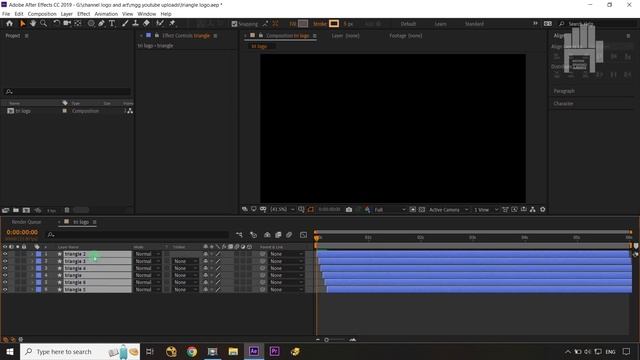 After effects logo animation tutorial (Triangle Logo) смотреть онлайн