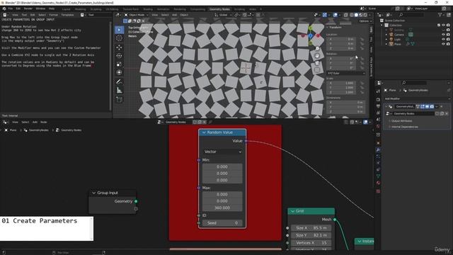 1. Instance a City on a Grid. Intro and Create Parameters смотреть онлайн