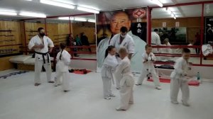 Каратэ дети 5-6 лет. сдаем на оранжевый пояс (полоску). Каратэ киокушинкай