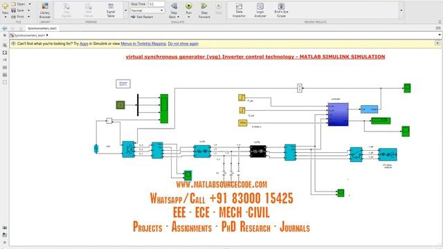 Virtual Synchronous Generator-VSG Inverter control technology- MATLAB SIMULINK SIMULATION ELECTRICA смотреть онлайн
