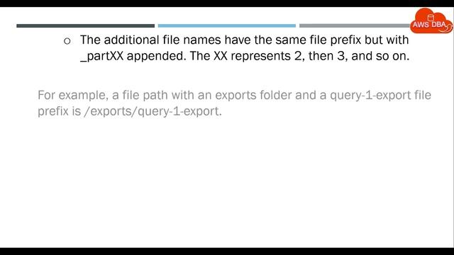 48 Specifying the Amazon S3 file path to export смотреть онлайн
