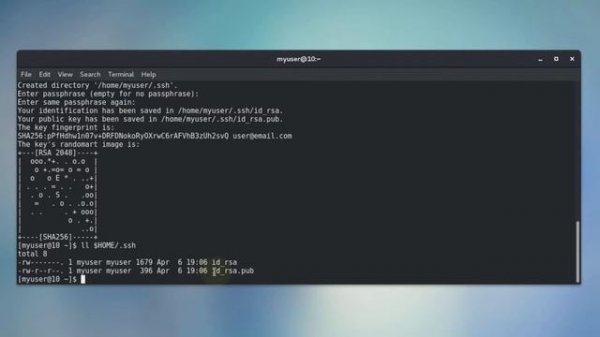 SSH Generate SSH key pair on Linux