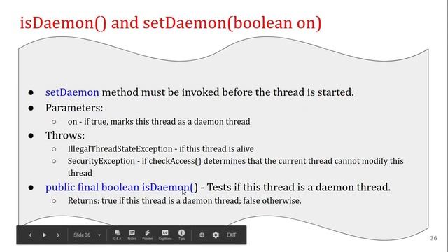 Multi Threading in Java part6, (Thread Methods demo2) смотреть онлайн