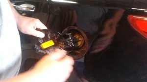 Снятие лючка бензобака Santa Fe 3 (2013г)