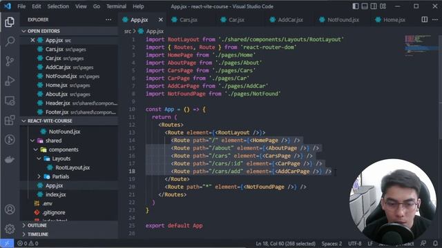 React Crash Course: #5 React Router v6: Outlet & Layout смотреть онлайн
