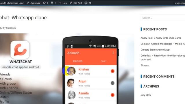 Whatschat Whatsapp clone free Download смотреть онлайн