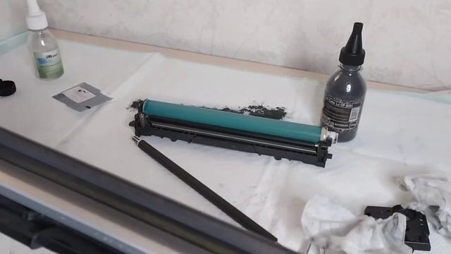 Заправка картриджа, CB540a, CB541a, CB542a, CB543a смотреть онлайн