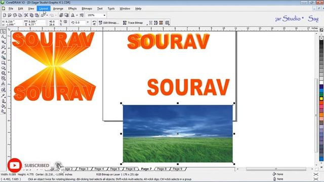 3d text Design by CorelDraw | Coreldraw 3D Text Effect in bangali tutorial step by step смотреть онлайн