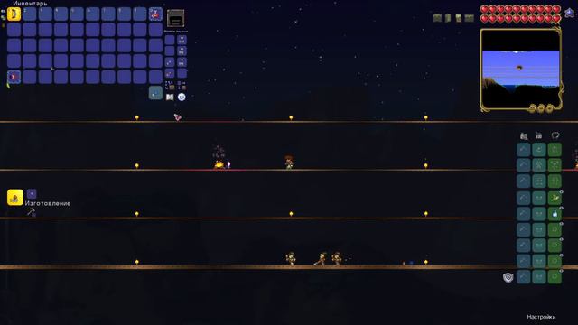 Terraria все боссы без брони. Глаз ктулху и король слизней. смотреть онлайн
