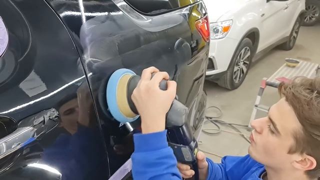 Правильная полировка автомобиля! Нанесение керамического состава на кузов. смотреть онлайн