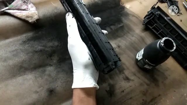 How to Refill HP Laser jet printer Cartridge 12A at home ! смотреть онлайн