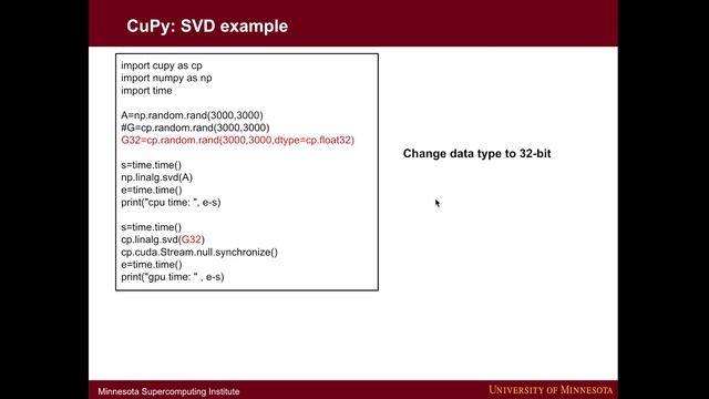 Getting Started with CuPy: Example смотреть онлайн