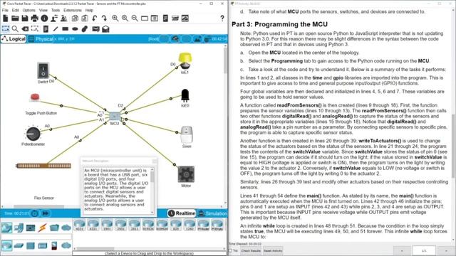 2.3.1.2 Packet Tracer - Sensors and the PT Microcontroller смотреть онлайн