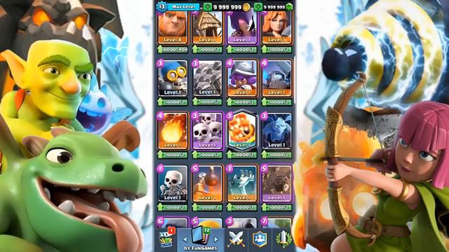 NEW CLASH ROYALE PRIVATE SERVER || ROCKET PRINCESS || SKELETON GRAVEYARD CARDS смотреть онлайн