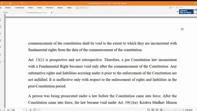 WHETHER ARTICLE 13 (1) IS PROSPECTIVE OR RETROSPECTIVE IN NATURE? смотреть онлайн