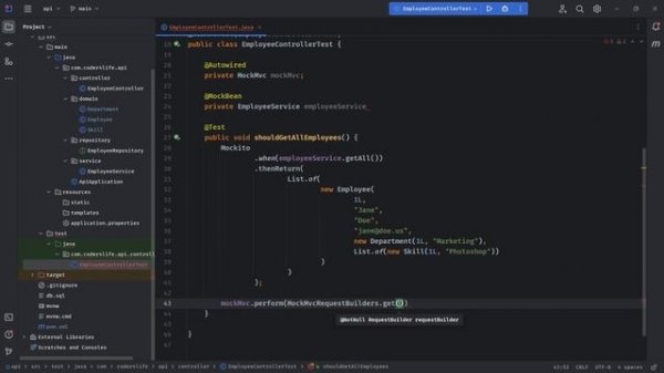 Testing in Spring Boot with WebMvcTest and Mockito