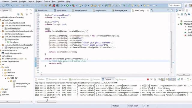 Spring Boot Email Sending with Attachment for selected User| Spring Boot Email Sending Example смотреть онлайн