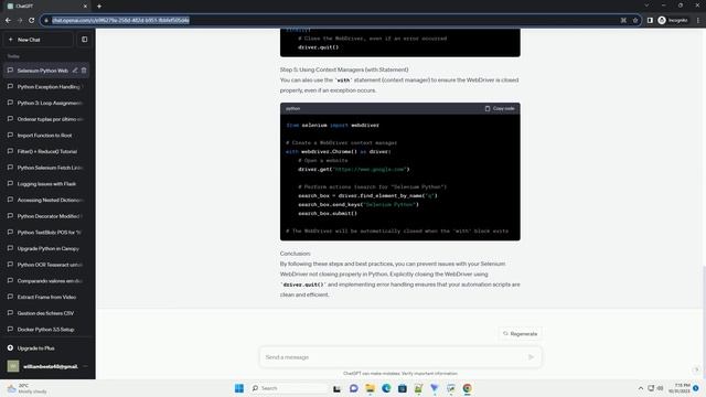 Selenium python web driver doesnt close смотреть онлайн
