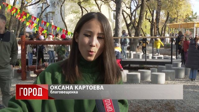 Масштабное благоустройство сквера водников завершилось в Благовещенске