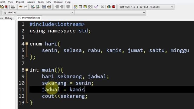 C++ 59 | Enumeration | Belajar Pemrograman C++ смотреть онлайн