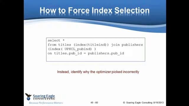 Indexing for Speed: Chapter 6 смотреть онлайн