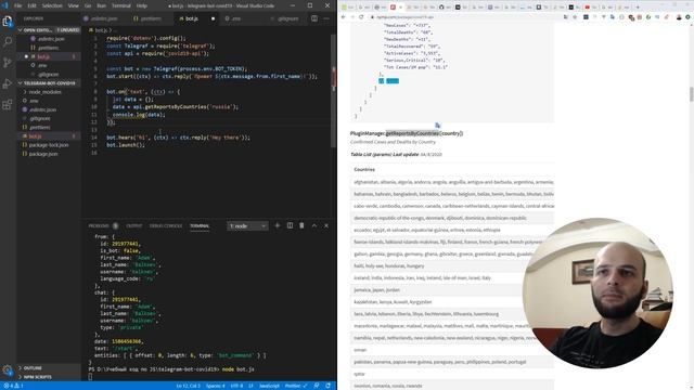 ПИШЕМ TELEGRAM БОТА НА JAVASCRIPT! смотреть онлайн