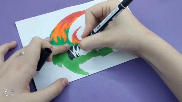 ТОКСИЧНЫЙ ДРАКОН из бумаги как в Тик Ток. DIY Sofit Sun