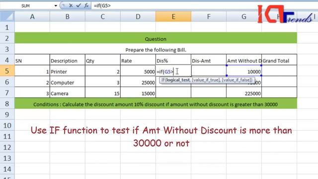 Calculate Conditional Discount Amount In Excel