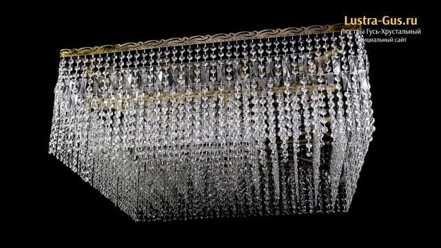 Хрустальная люстра «Квадрат 800 мм под бронзу» - Гусь-Хрустальный завод смотреть онлайн