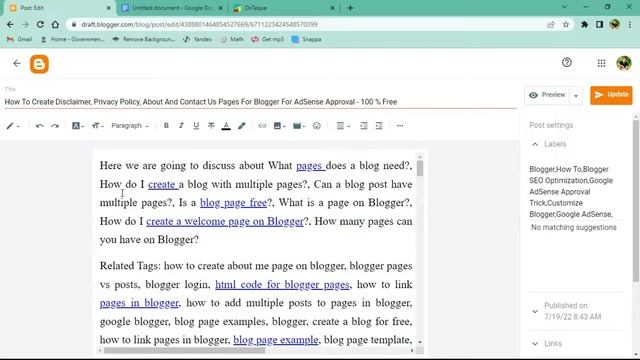 Do On Page SEO On Blogger Using Free SEO Plugin - Rank Your Blogger In Google Search @OnTeque смотреть онлайн