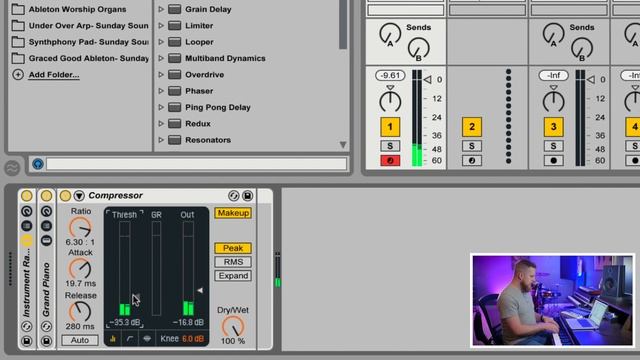 Ableton Live Tutorial: Make a Compressed Worship Piano смотреть онлайн