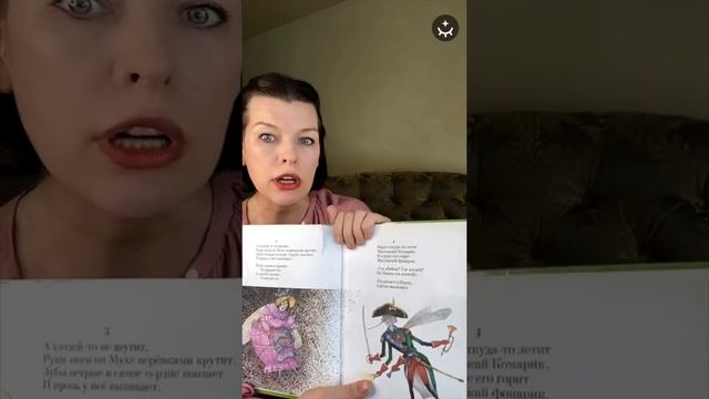 Милла Йовович «Муха-Цокотуха» / Milla Jovovich reads a fairytale in Russian смотреть онлайн