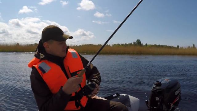 Открытие щучьего сезона 2016. Река Яама. Блесна в пальце. Травмопункт. Много щуки. смотреть онлайн