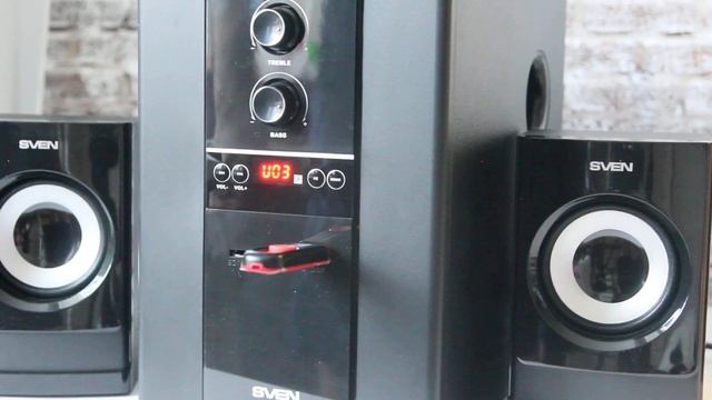 Колонка SVEN MS 1821 демонстрация управления