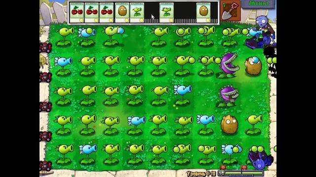 Plants vs. Zombies - Прохождение #4 Первая ночь смотреть онлайн